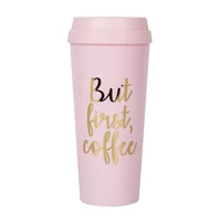 

Hot New Creative Releases 16oz Promotional Double Wall Plastic Reusable Coffee Cup