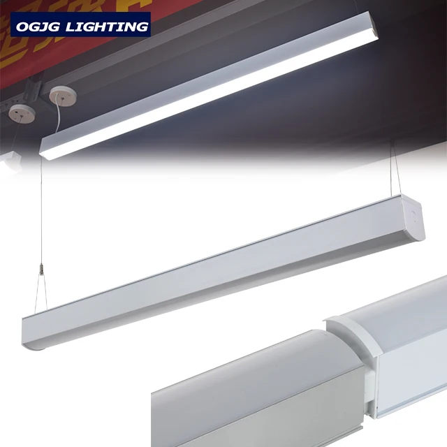 OGJG Aluminum Profiles Linkable Office  80W 120W Pendent Ceiling LED Linear Light