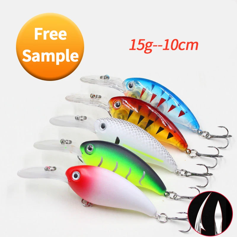 

wholesale New Assorted Deep Dive 10Cm Hard Bait Crankbait Fishing Lures Set