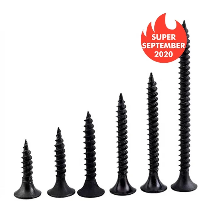 
Metric M3 Bugle Head Coarse Thread Dry Wall Self Tapping Grey Black Phosphated Gypsum Metal Drywall Screw 