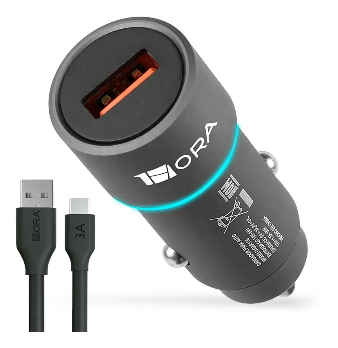 

1HORA USB Car Charger QC3.0 Quick Charger With 18W Mobile Car Charge