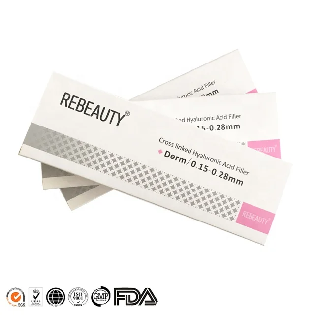 

Skin Gel Injectable facial filler 2ml hyaluronic acid filler injection pen, Transparent