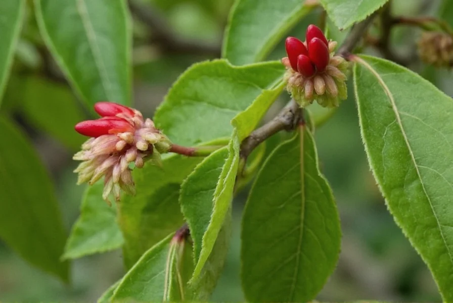 Comparison image showing authentic illicium verum versus toxic Japanese star anise with labeled differences