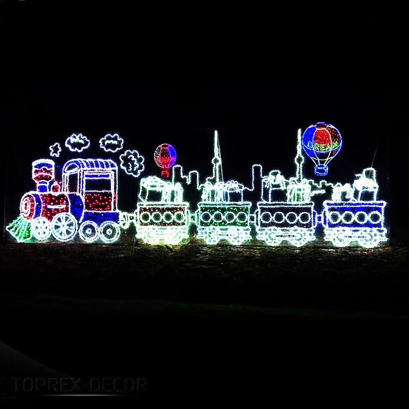 City commercial outdoor park led light decoration large christmas display