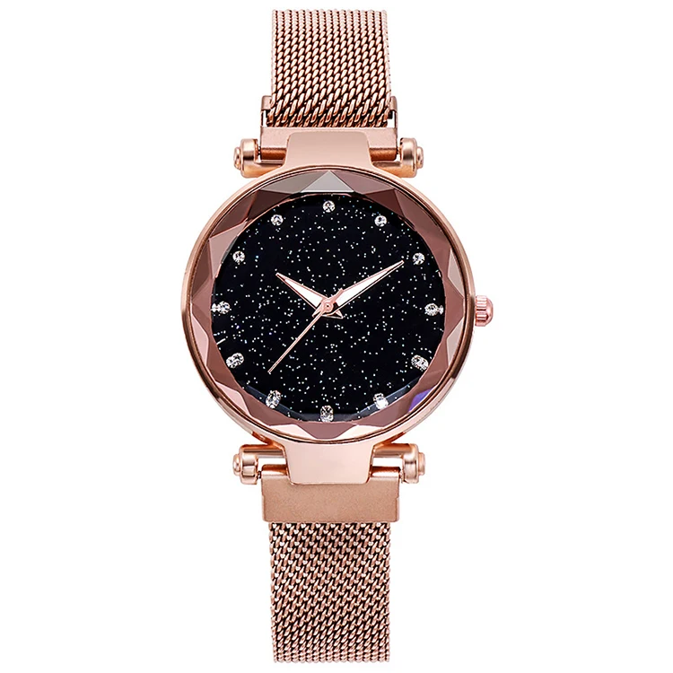 

Amazon Best Selling Products New Arrival High Quality Fashion Women Watches luxury Starry Sky Rhinestone Ladies Magnet Watch, As pictures shower