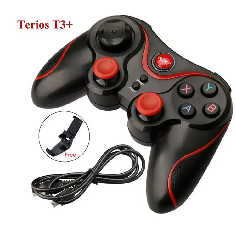 

X3 T3 2.4GHz Fly Air Mouse T3-M Mini Keyboard Wireless Remote Controller VS MX3 6-Axis Gamepad X3 PK for PS4, Black+red