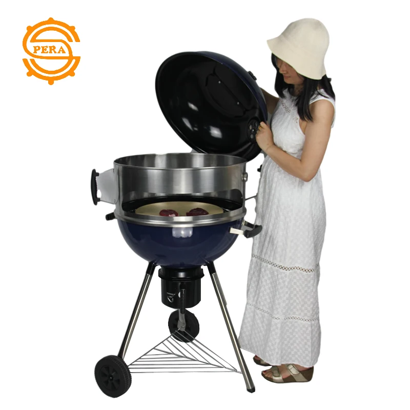 

Hot Selling Outdoor Camping Black Portable Charcoal Table Folding BBq Grill, Customized color