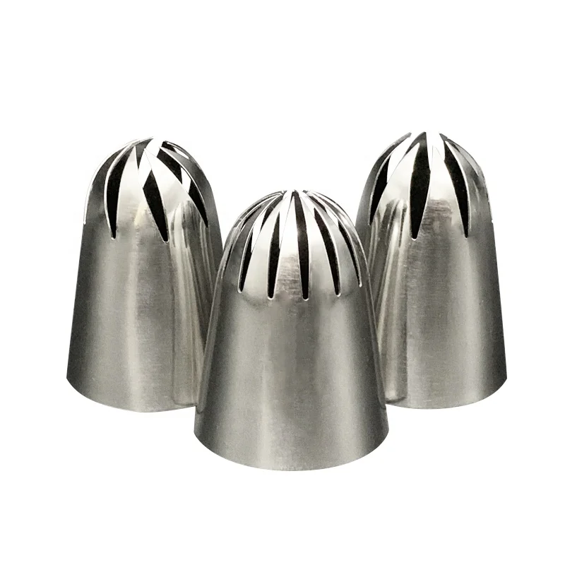 

Stainless steel large size icing tips piping nozzles cake tools