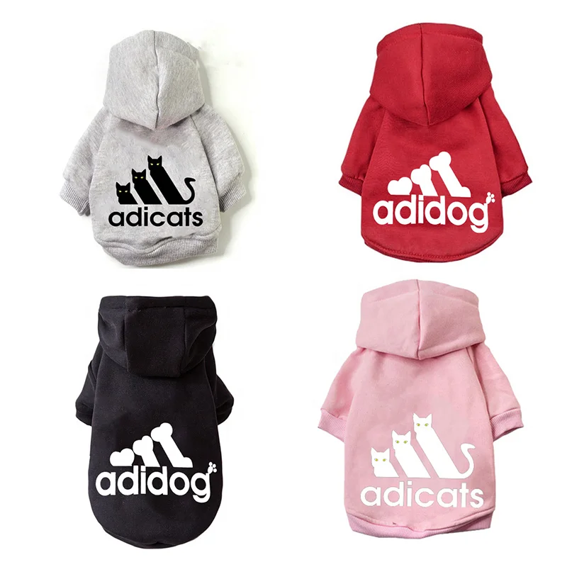 

Hot Sale Cool Fashion Clothes Winter Warm adidog hoodie Pet dog hoodie, As picture