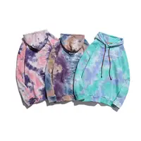 

Hot Selling Fashion Men Hoodies Tie Dyed Hip Hop Men Casual Pull Over Hoodies