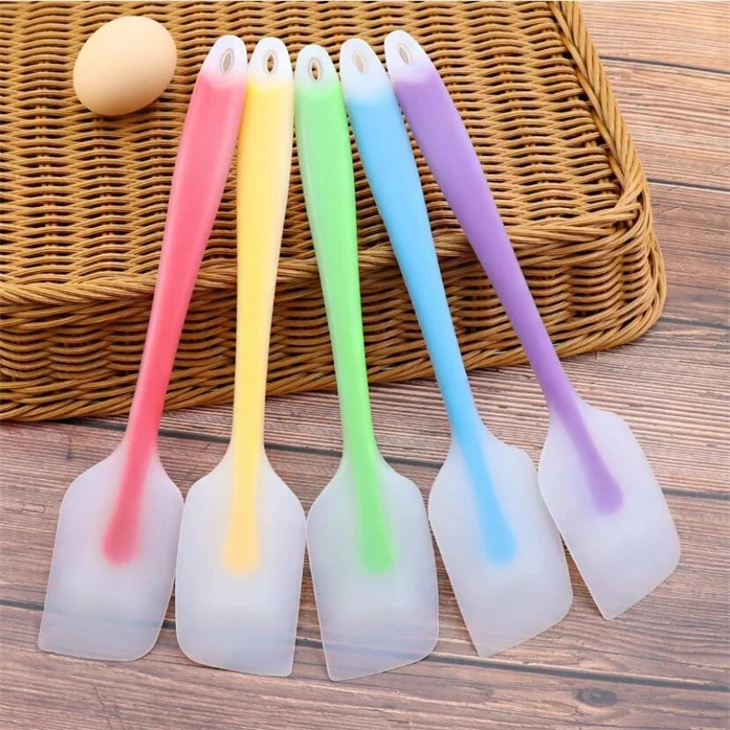 

BPA Free Silicone Spatula Rubber Spatula Scraper Non-Stick Heat Resistant Kitchen Silicone Spatulas Baking Scraper, Multi-colors