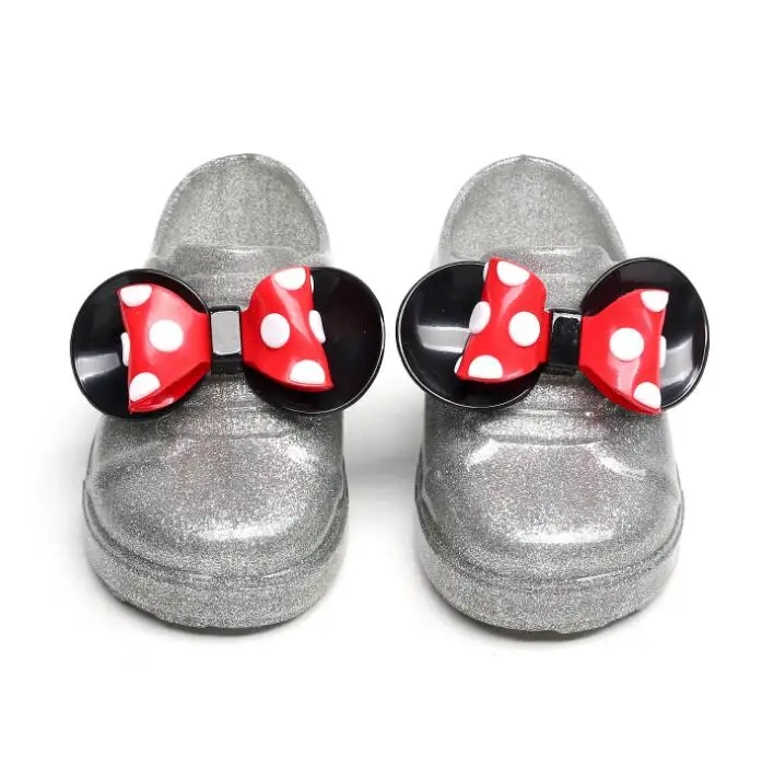 

2020091450 Waterproof Little Baby Girl Gel Shoes Bowknot Rain Shoe