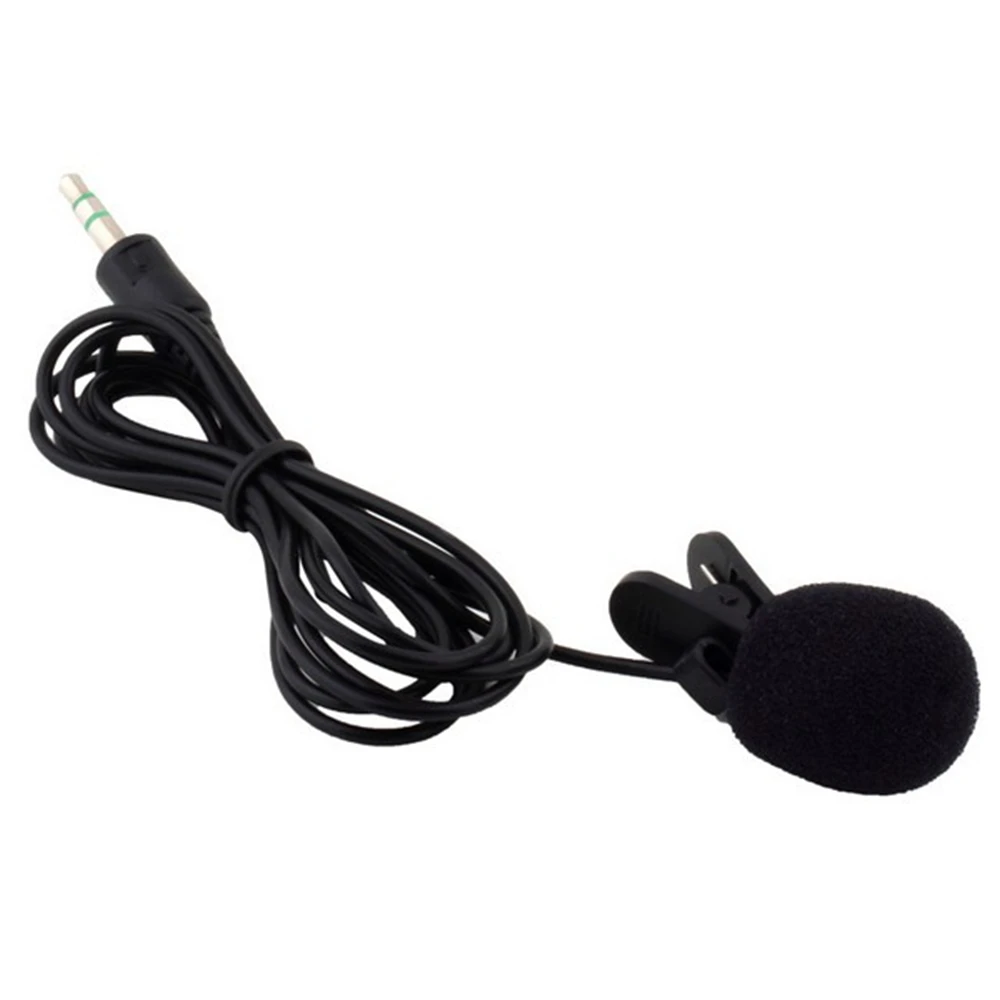 3.5mm Audio Hands Free Clip Camera Phone Sponge Mini Condenser Collar