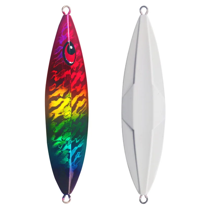 

new electroplating process jigging lead 3d eyes metal jig slow jigging/trolling metal spoon fishing lure, 4colors