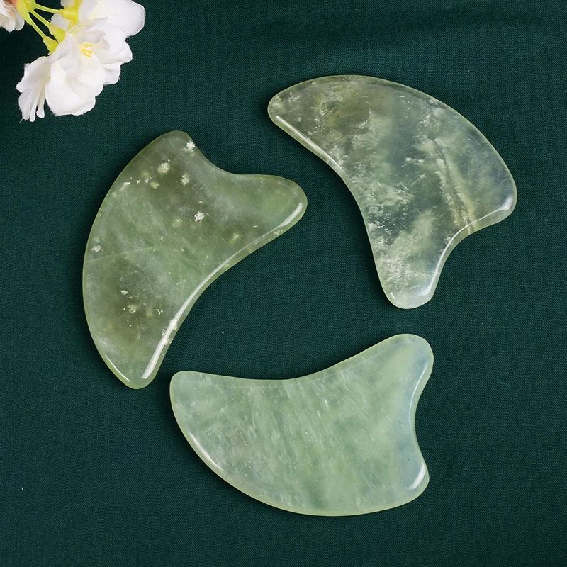 

2021 New Design SPA Acupuncture Therapy and Therapy point Treatment Nan fang jade Gua Sha Stones Tool crystal