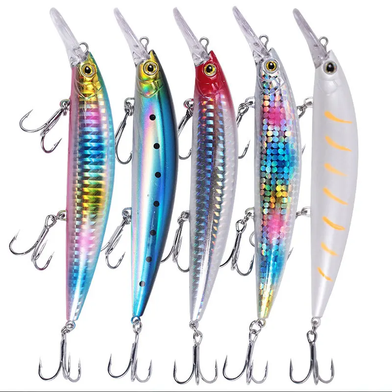 

24g 35g Jigs Lure Aritificial Hard Bait Minnow With Treble Hook Freshwater Saltwater Sea Fishing Sinking Minnow Lures Bait