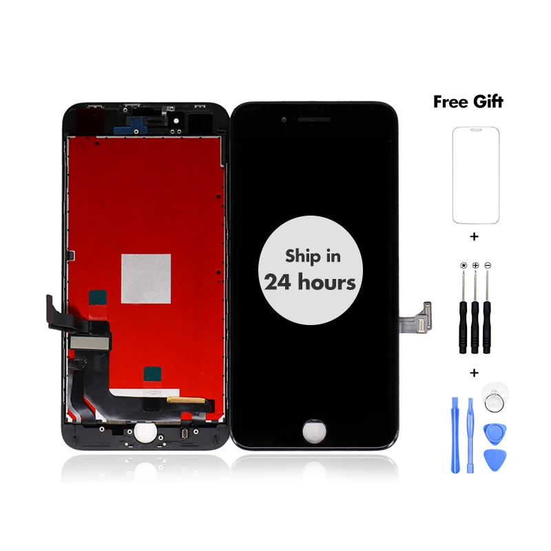 

LCD Display Touch Screen Replacement Digitizer Assembly With Free Tools For iPhone 5 5s 6 6s 6sp 6s Plus 7 7 Plus 8 8 Plus, Black white