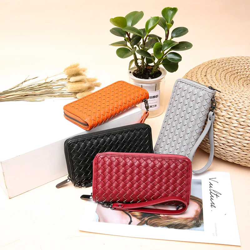 

cash envelope coin long zipper ladies wallets purses luxury pu card designer women leather wallet