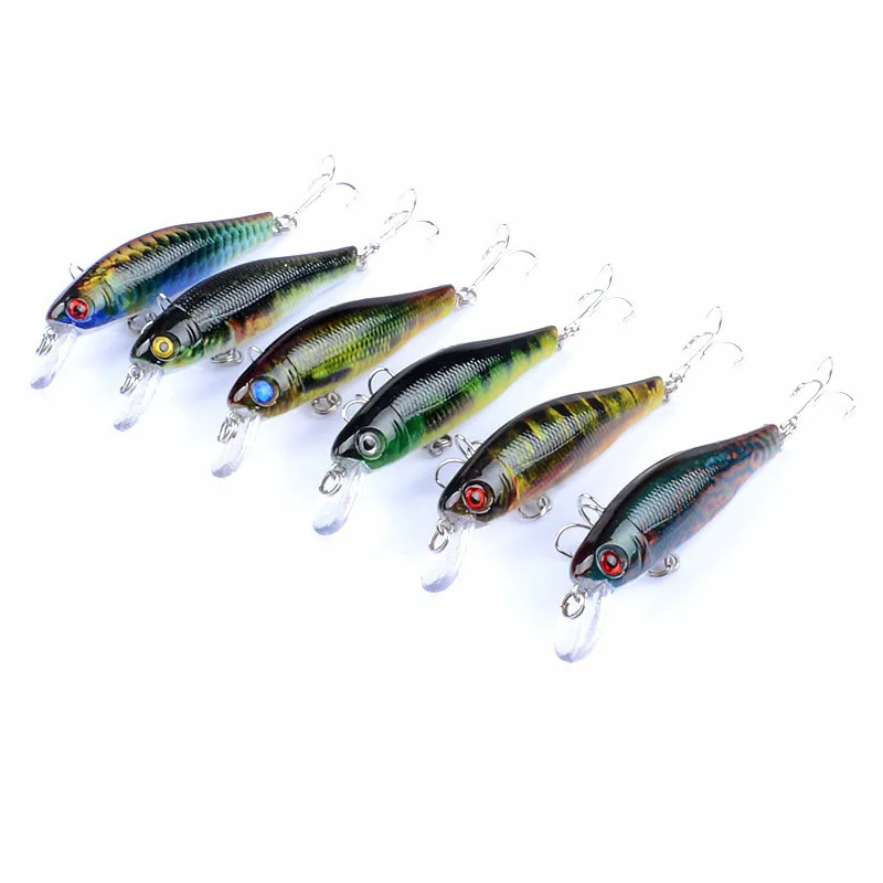 

Fishing Lures Colorful Painting Bionic Skin 8.5cm/8.7g Minnow Hard Bait 3D Eyes Wobblers Artificial Baits Isca Pesca Fish Tackle
