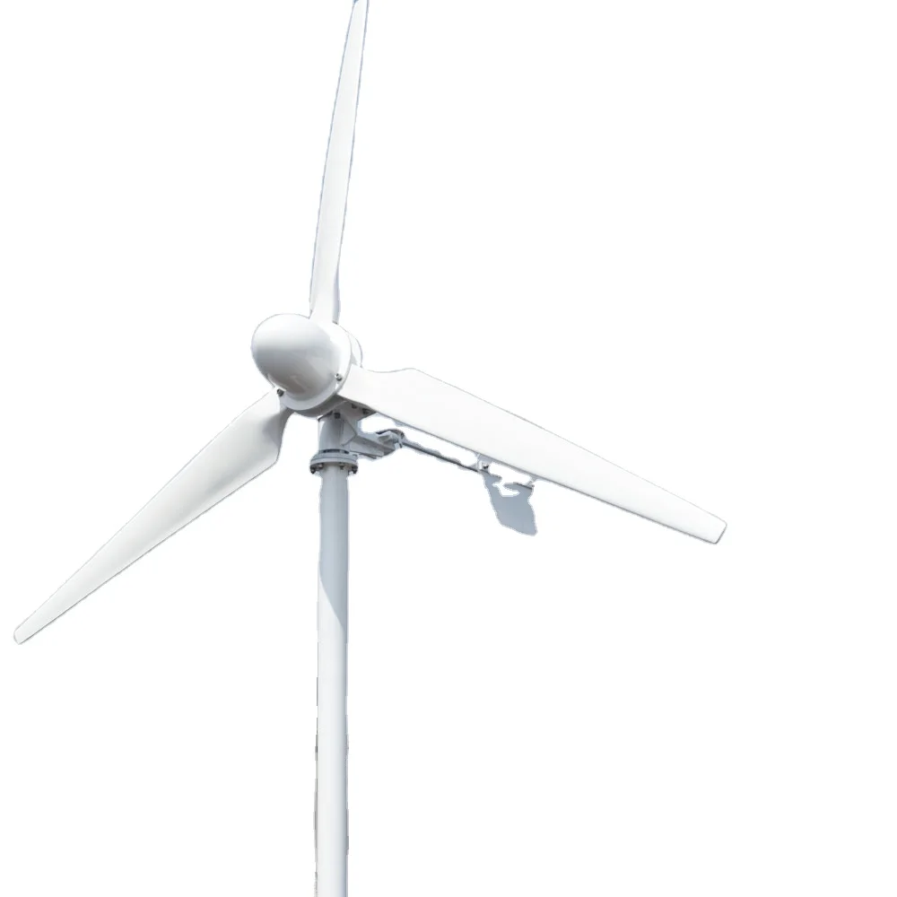 

1KW horizontal axis wind turbine low speed rotation and with charge controller