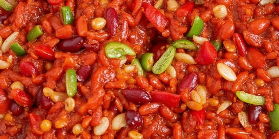 Infographic-style illustration of how different spices interact on the palate during chili consumption