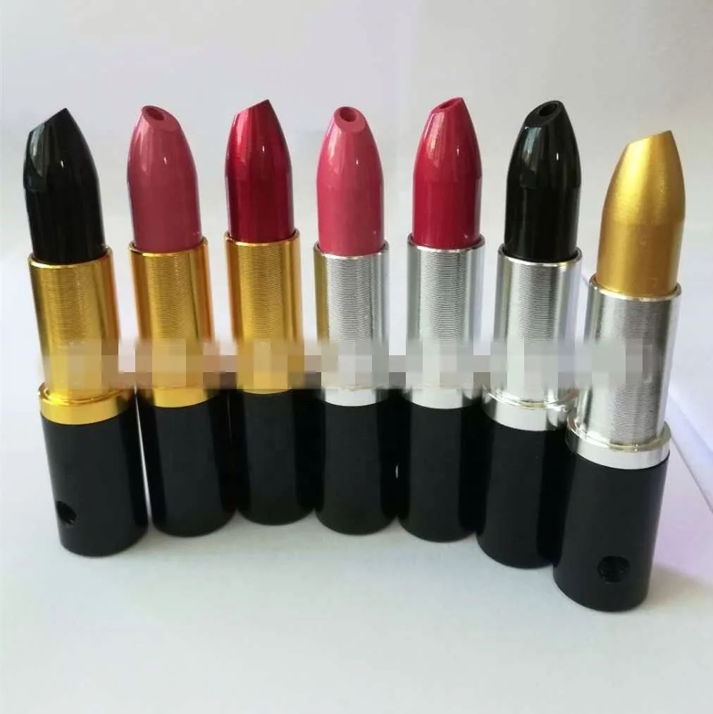 

Creative Lipstick Pipe Portable Detachable Metal Aluminum Pipe Hot, Picture