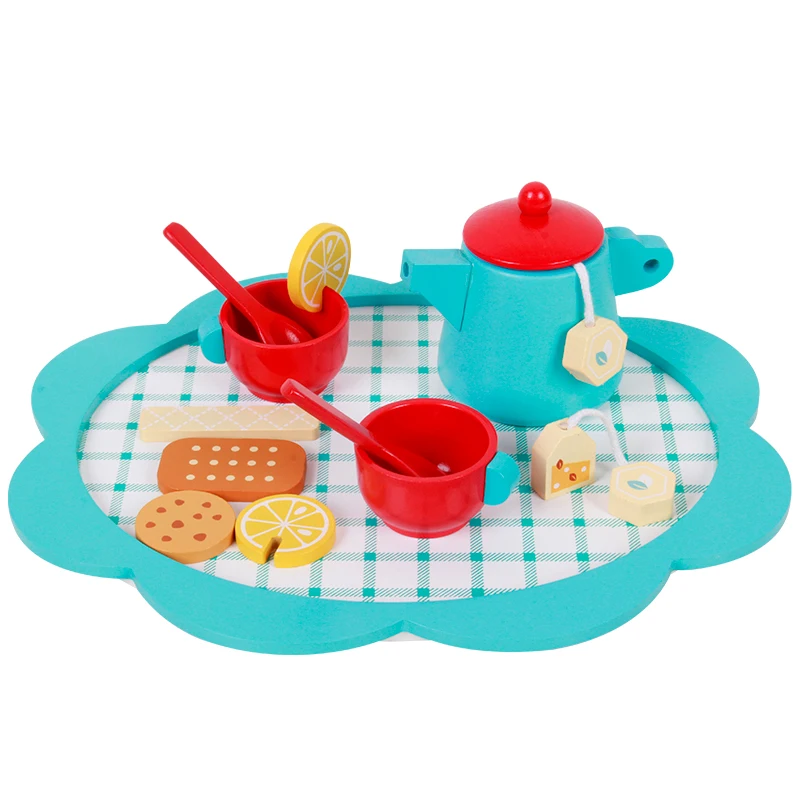 chad valley wooden tea set playset