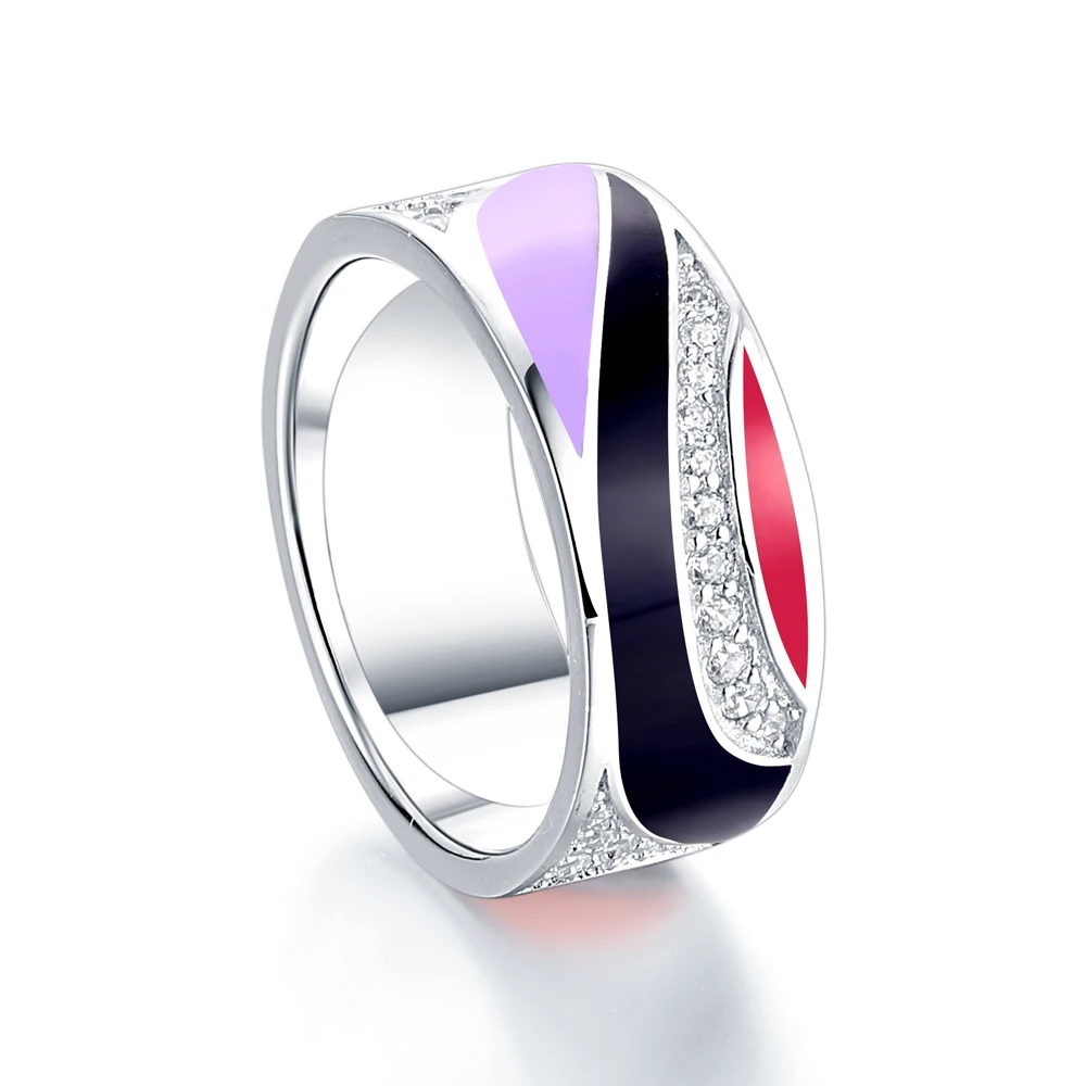 

Tonglin Custom Best Selling Enamel Paint For Jewellery Sterling 925 Silver Fake Diamond Rings Men