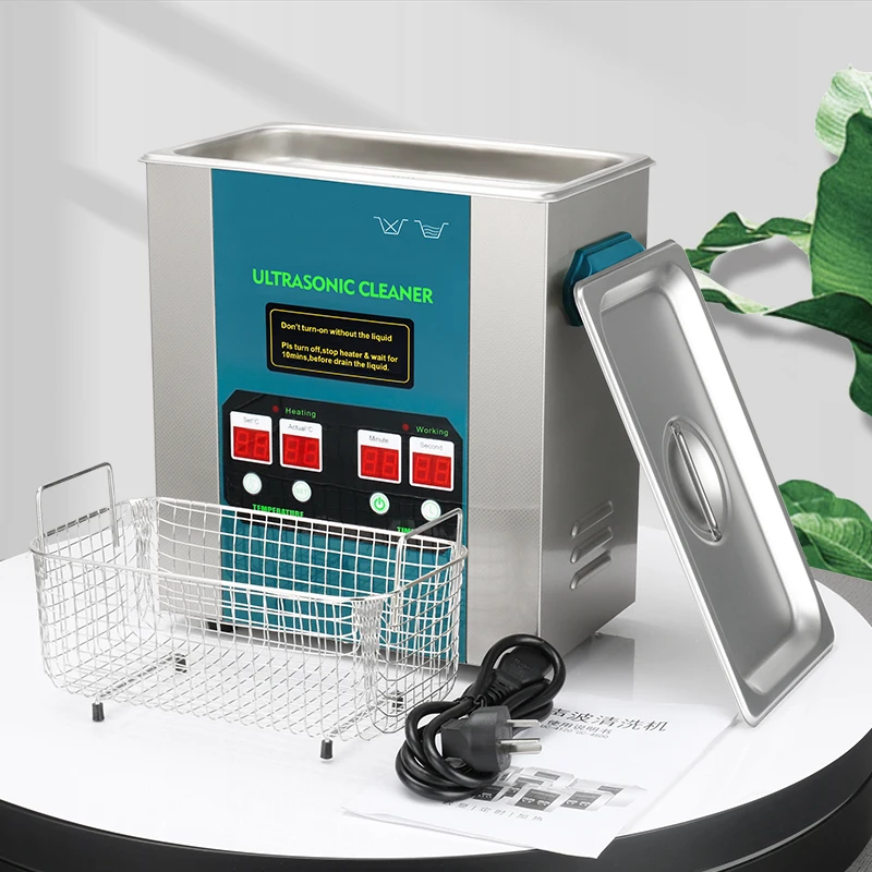 Image of Hotselling 120W Ultra Sonic Cleaner 3.2L Benchtop Ultrasonic Cleaner with Stainless Steel Cleaning Basket