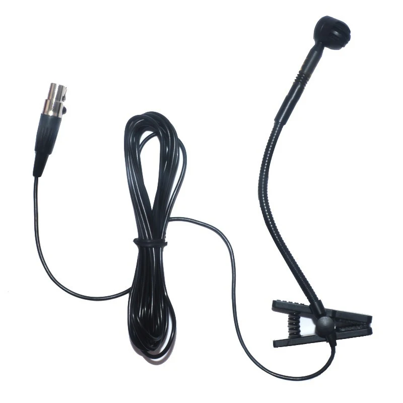 

C600 Music Instrument Microphone Miniature Clamp Wind Instrument Piano For AKG Wireless Transmitter Gooseneck Condenser Mic