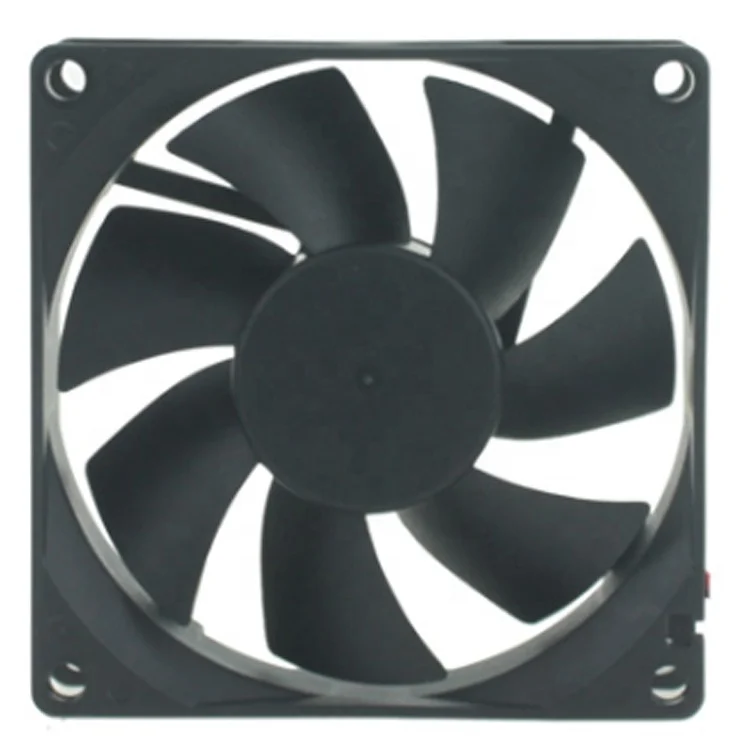

DC 12V 8cm 8025 80x80x25mm double ball durable chassis power cooling fan from Hubei Jucro Electric, Black