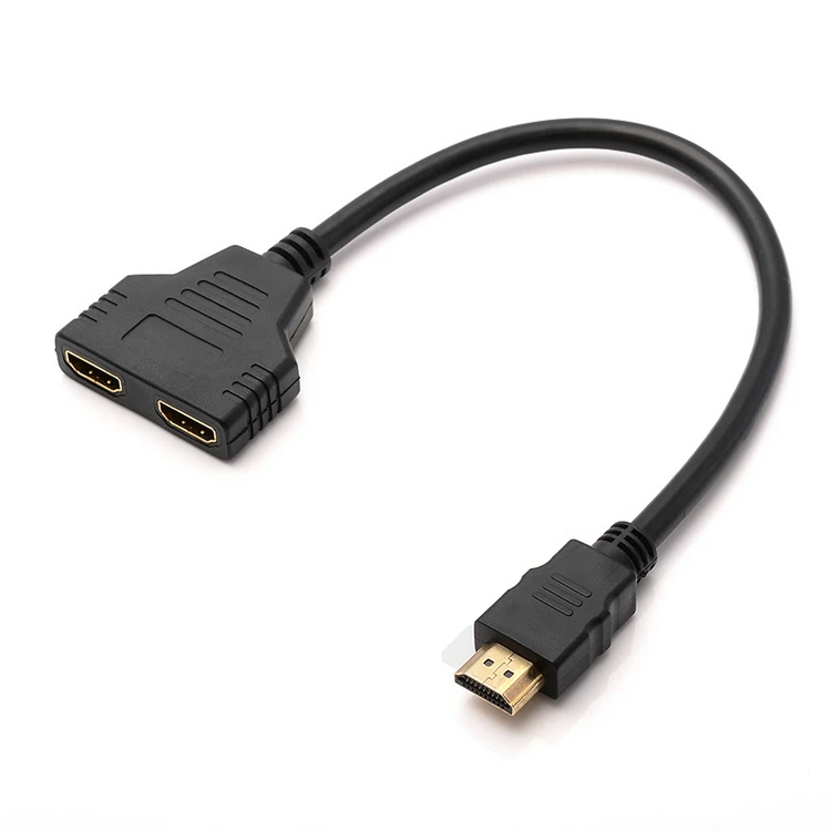 

Cheap Price HDMI Cable 1 Input 2 Output 1080P HDMI Splitter Male To 2 Female 1 In 2 Out