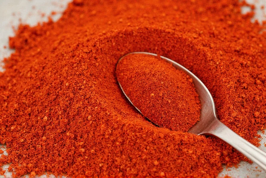 Close-up of vibrant red Hungarian paprika in traditional wooden bowl with fresh peppers