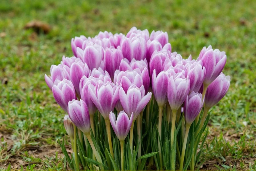 Close-up of hand harvesting saffron stigmas from crocus sativus flowers at dawn