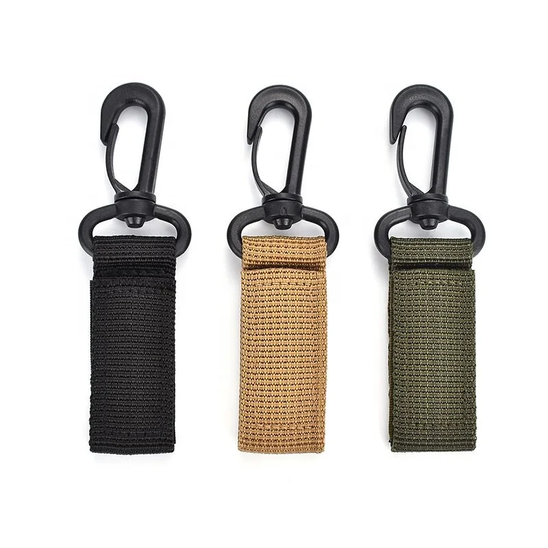 

Outdoor Hanging Belt Carabiner Clip Webbing Rotate key holder