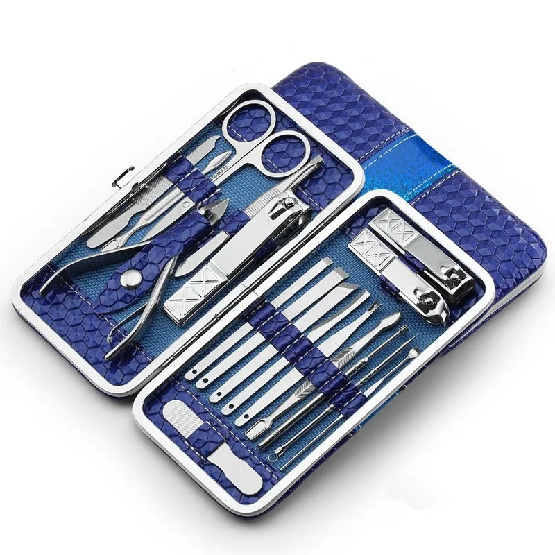 

Nail Care 18 Piece Cutter Set Cuticle Clipper Manicure Pedicure Kit