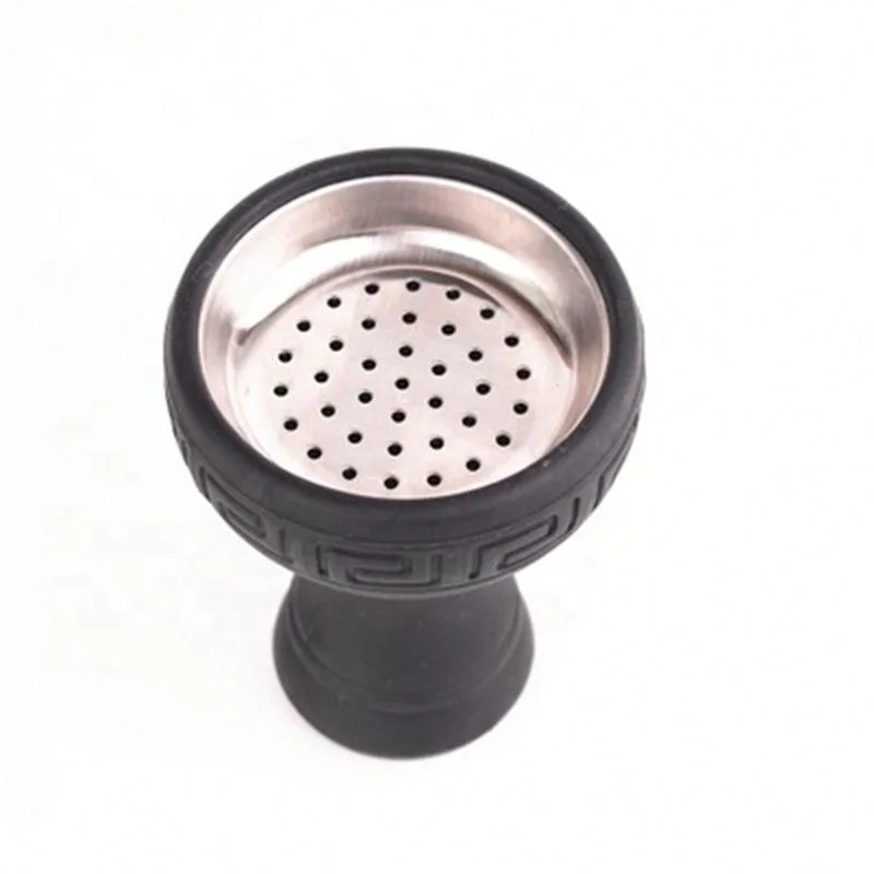 

Silicone Metal Multihole Smoking Accessories Jhcentury, Black