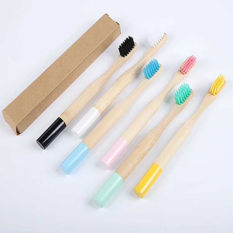 

Bamboo Toothbrush Nylon Charcoal Child Tooth Brushes Custom logo