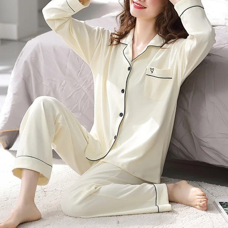

100% Cotton Cute Pajamas Set High Quality Nightgowns Nighties Plus Size Sexy Sleepwear For Women