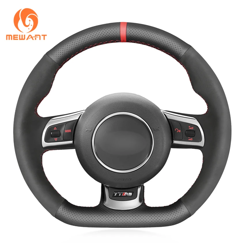 

Hand Sewing Suede Leather Steering Wheel Cover for Audi TT RS 8J 2009-2014 RS 3 8P Sportback 2011-2013 RS 6 C6 Avant