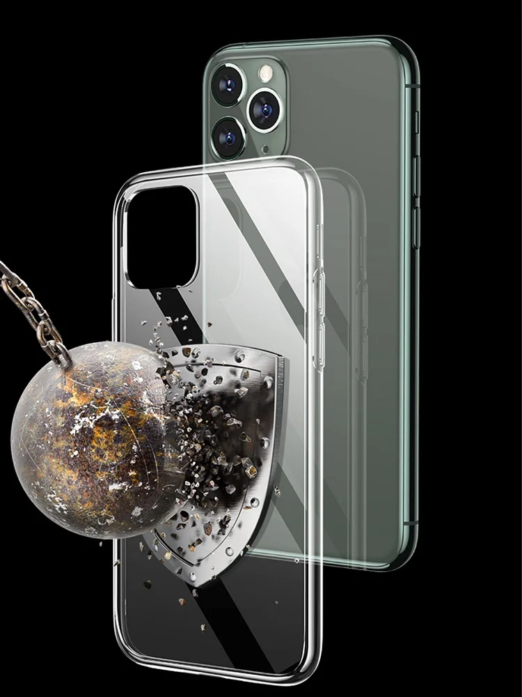 High Quality 1mm for iPhone 11 case silicone transparent TPU Phone case for iPhone 12 11 pro max 6 7 8 for iPhone se 2020.jpg