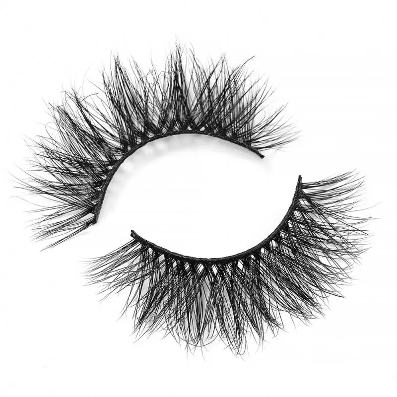 

New product more natural 25mm eyelashes own brand luxury wholesale 3d full strip mink lashes, Natural black