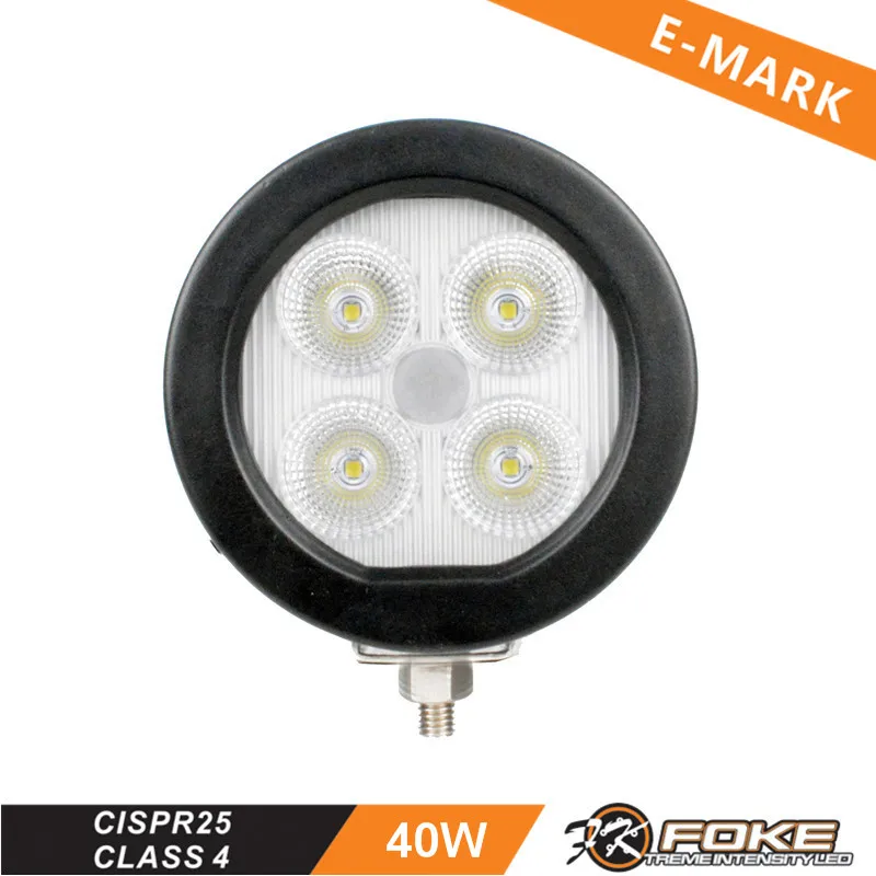 4'' Round Led Tractor Work Lights 40w Led Tractor Light Spot/flood Beam