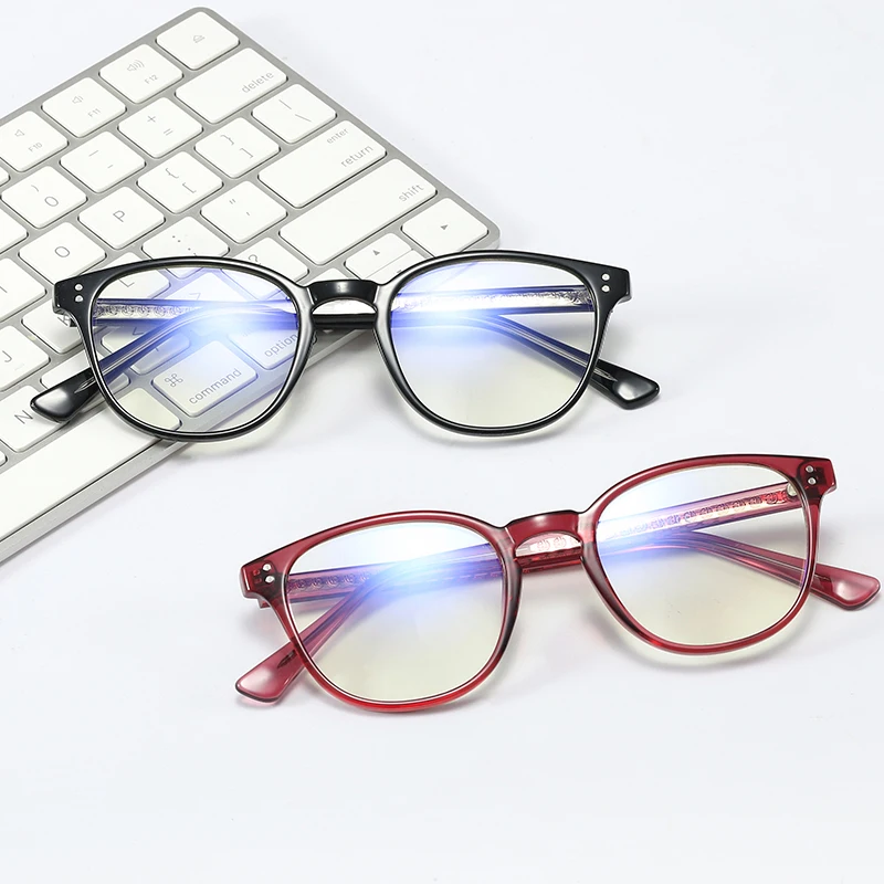 

SHINELOT 93382 NEW Women's Blue Light Blocking Computer Glasses Cat Eye Female Plain Mirror Glasses Frame Eyewear