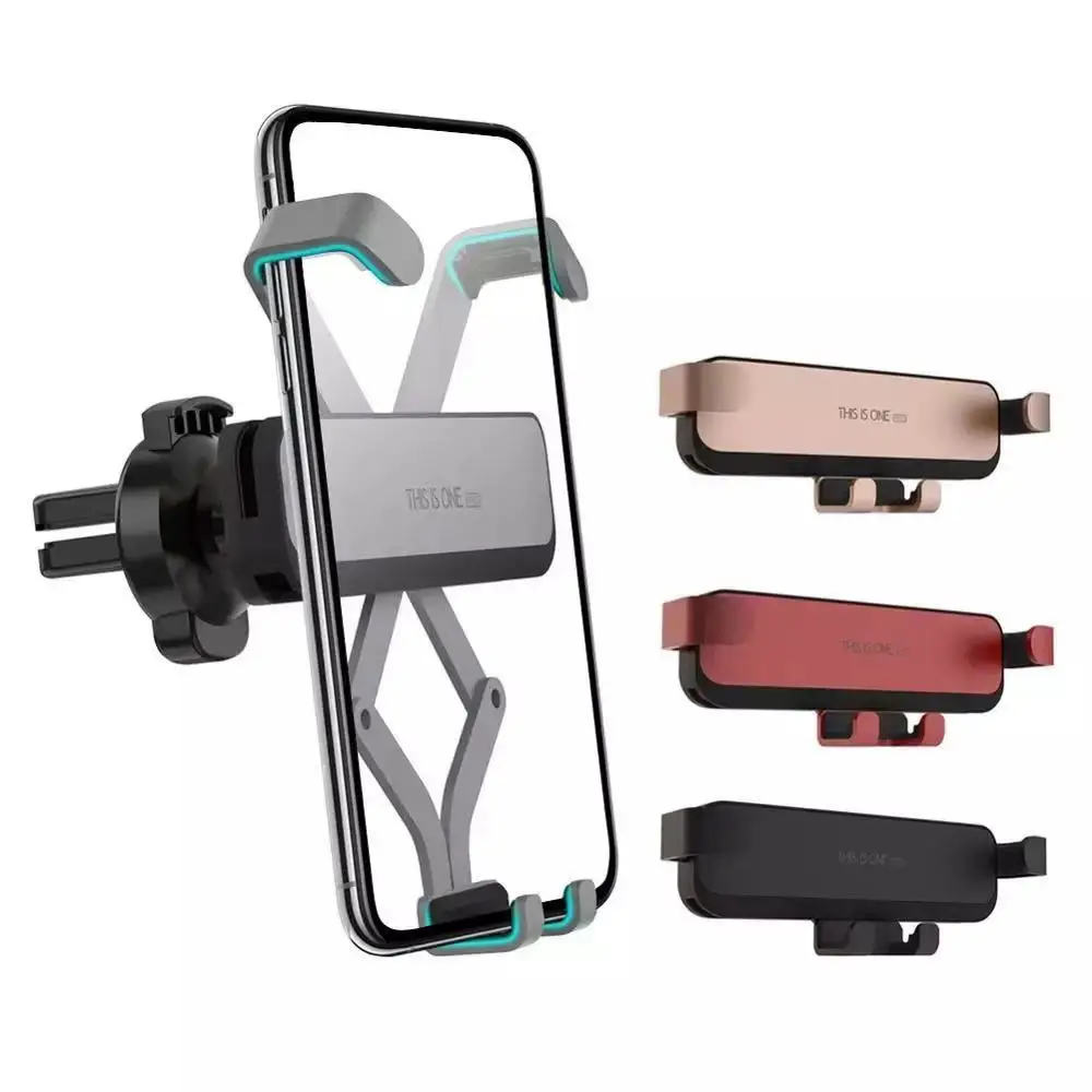 

Custom Metal Grip Mobile Cell Mount Support Air Vent Gravity Car Phone Holder