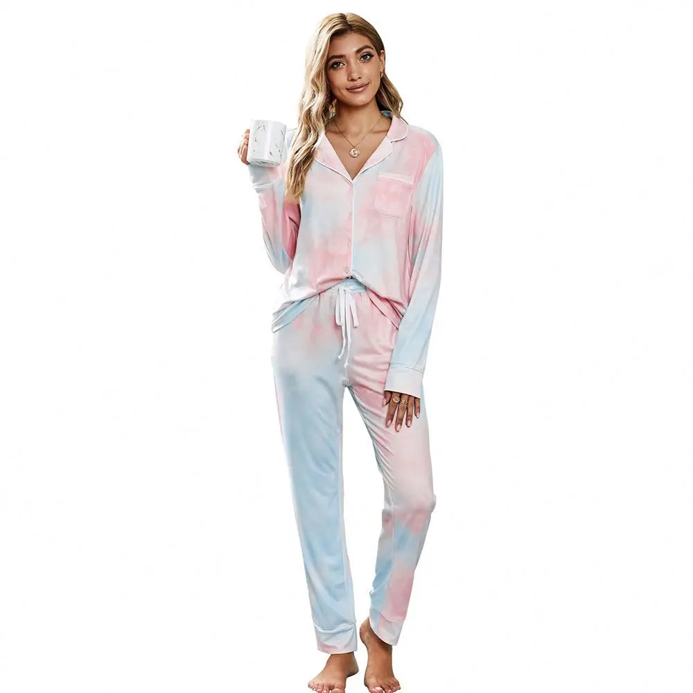 

custom women's sleepwear spring long sleeve set women's clothing pajamas wholesale pajamas ladies nightwear