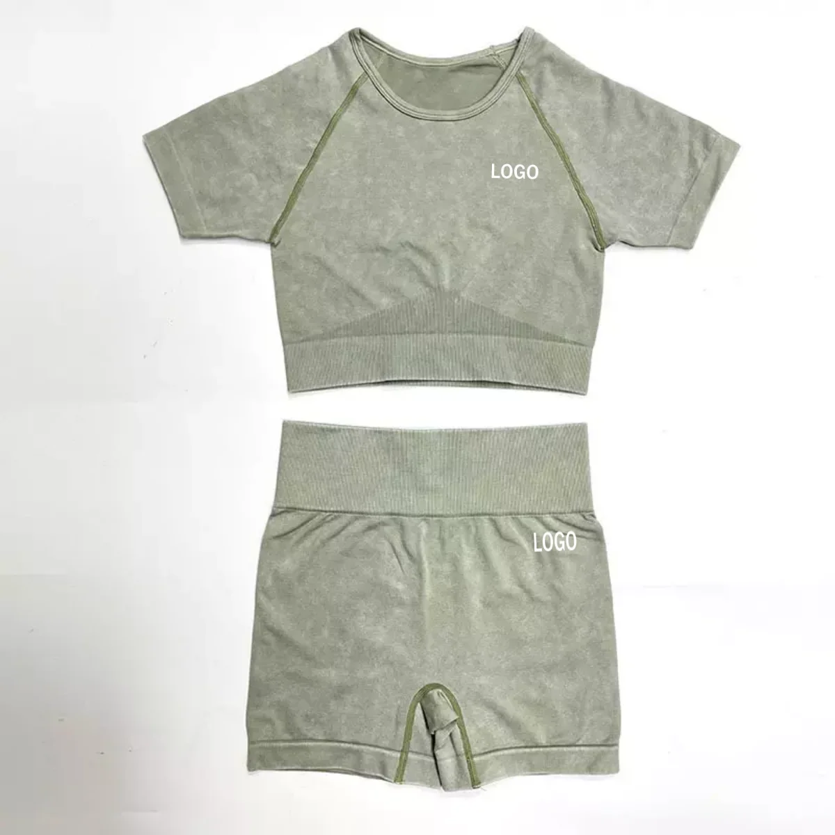 Seamless Acid Wash Super Soft Short 