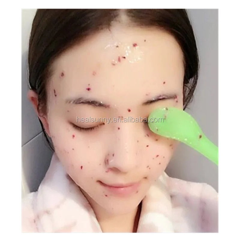 

Pink Crystal collagen Rose Mask Powder with petals peeling off facial mask