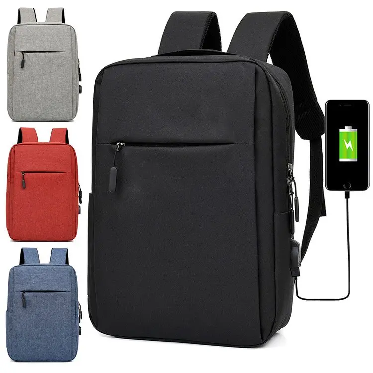 

custom school bag notebook backbag business back pack with USB Charging port men computer laptop backpack, As customers' requirement