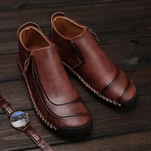 

shoes men leather Cowhide Men Casual Shoes hardwearing & anti-skidding & breathable 397310